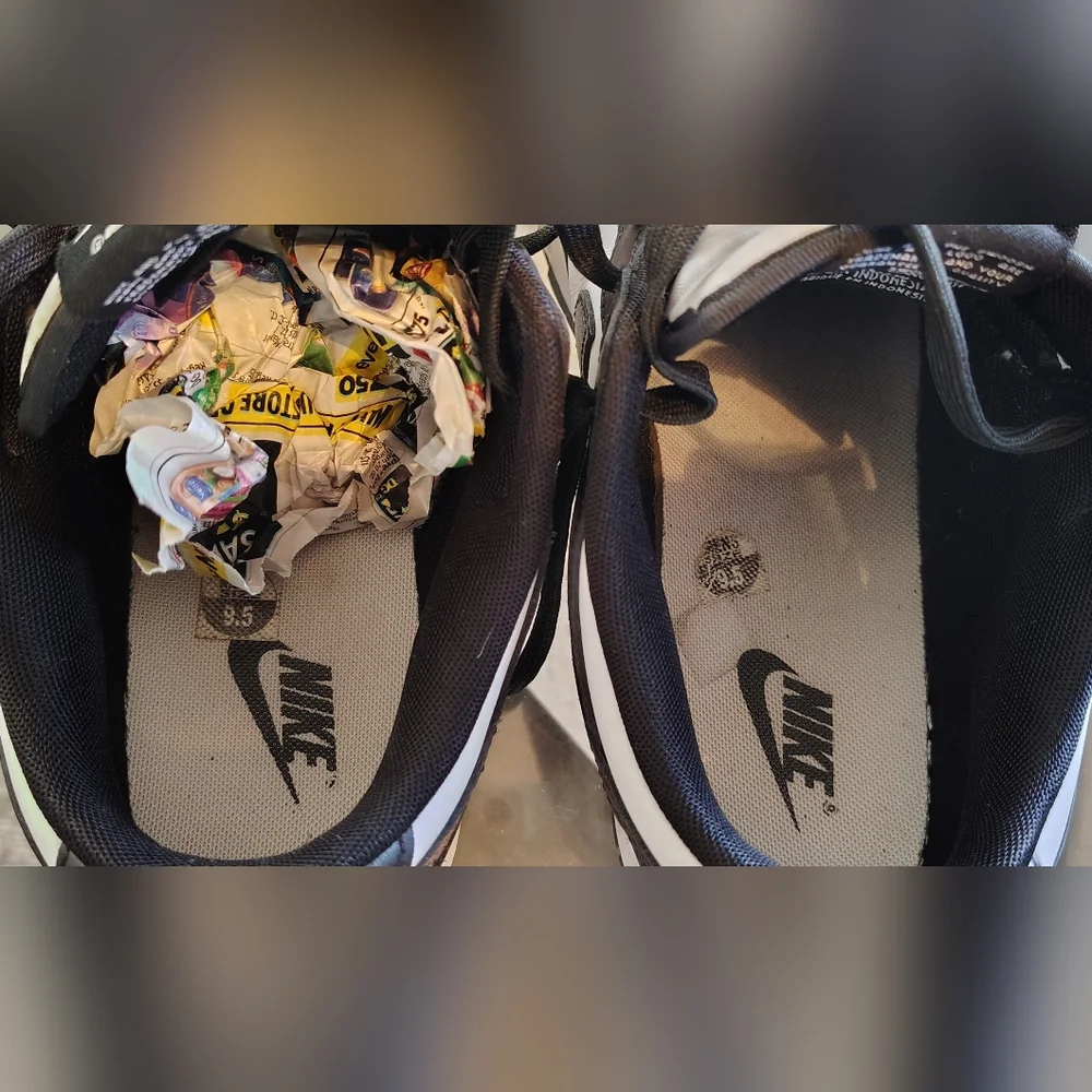 Nike Dunks Black and White Sneakers - Picture 5 of 6